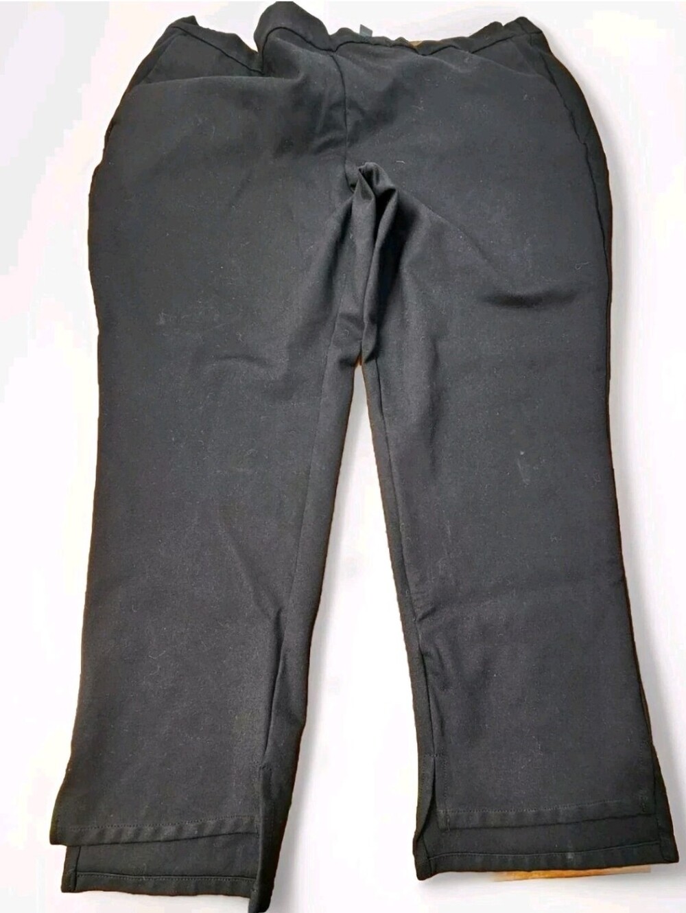 Worthington Black Heavy Ponte Style Pull-On Pants Plus Size XXL